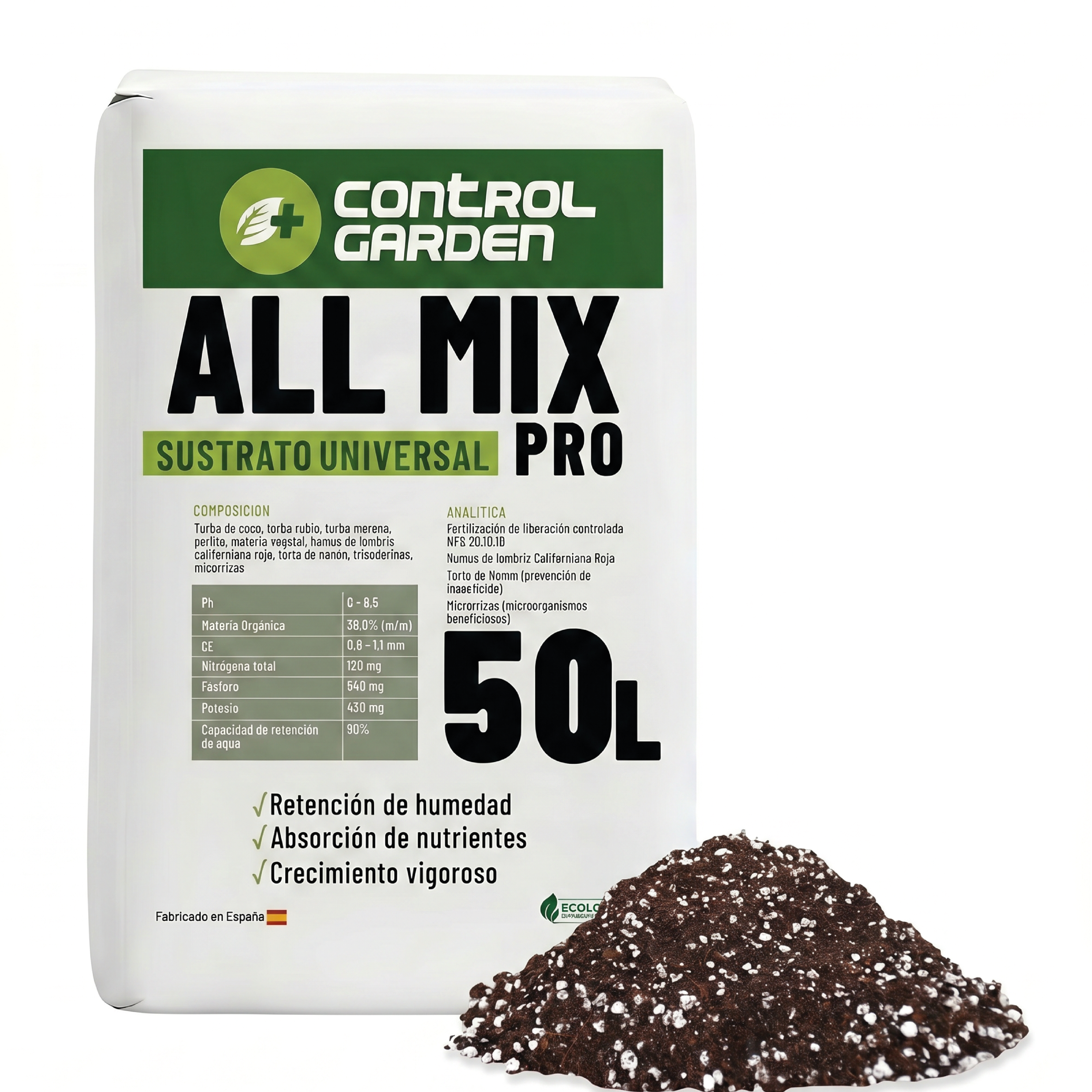 Sustrato All Mix 50 L · Pack 1 unidad